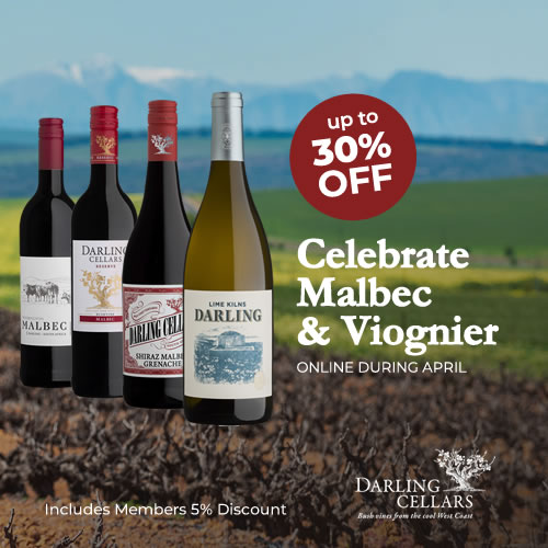 Darling Cellars Malbec and Viognier Wine special and promotion