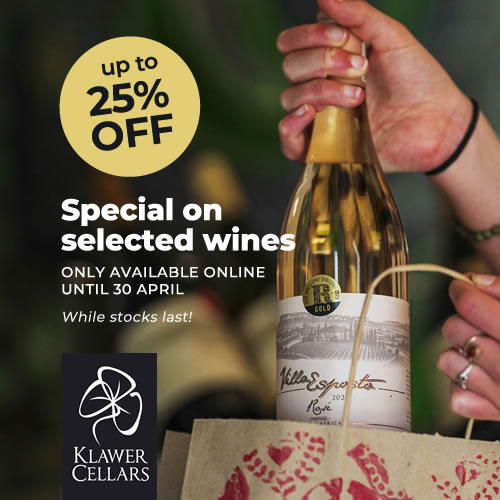 Klawer Cellars wine special and promotion